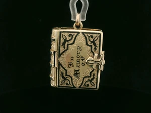 Rare Victorian 12ct Yellow Gold & Enamel Double Photograph Mourning Pendant - Picture 1 of 20