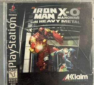 Iron Man X-O Manowar in Heavy Metal Sony Playstation One PS1 con manuale - Foto 1 di 3
