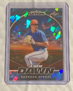 2025 LEAF BASEBALL NATION BRANDON SPROAT  #NB-11 3/3 SWEET CARD! - Picture 1 of 2