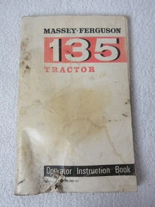 Massey-Ferguson 135 Tractor Operator Instruction Book - Used Condition - Picture 1 of 11