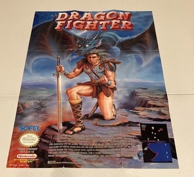 NES DRAGON FIGHTER POSTER! SEE PICS! USA SELLER! I THINK IT IS VERY NICE!
