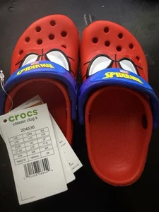 Children's Croc Shoe Spiderman Boys&Girls C9 - Picture 1 of 4