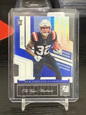 TreVeyon Henderson 2025 Donruss Elite Rookie Aspirations Die-Cut Blue /99 Pats - Image 1 of 2