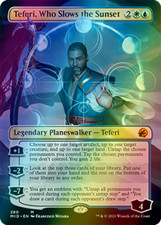 Teferi, Who Slows the Sunset BORDERLESS FOIL, Innistrad: Midnight Hunt, PREORDER