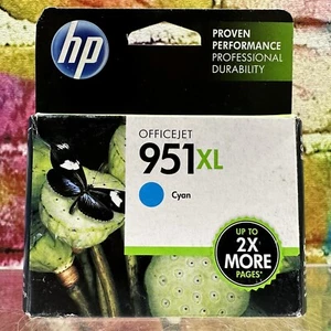 Genuine HP 951 XL High Capacity XL Ink Cartridge Cyan Printer Ink Office NEW! - Picture 1 of 19