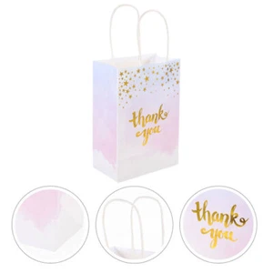 6 Pcs Taschen Bevorzugen Mini-Papiertüten Handgeschenkbeutel - Bild 1 von 12