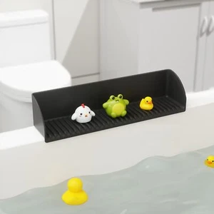 Bathtub Splash Guard for Tub - Silicone Tub Water Splash Guard 1Pack, Black - Picture 1 of 8