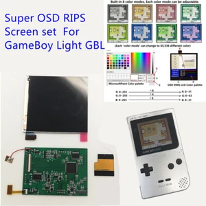 Super OSD RIPS LCD High Brightness iPS Backlight Kit For GameBoy Light GBL - Picture 1 of 11