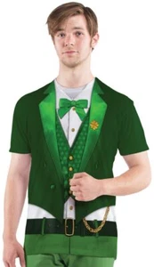 Camiseta Imitación Real Día de San Patricio Duende de la Suerte Para Hombre Talla XXL Grande ~NUEVA~ - Imagen 1 de 5