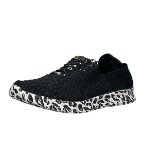 Zee Alexis Danielle Women's Comfort Slip-on Woven Sneakers Black/Leopard US 10 - Picture 1 of 8