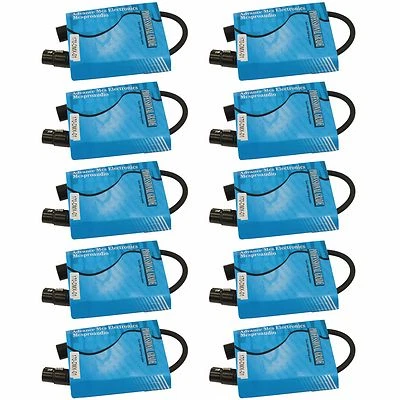 10 PACK 1 Foot ft 3 Pin XLR Male To Female DMX 512 Light Lighting Data Transfer - Image 1 of 4