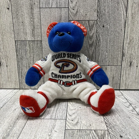 Arizona Diamondbacks 2001 World Series Champion Beanie Bear W/Official Tags Cover