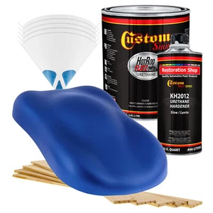 HOT ROD FLATZ Blue Pearl Gallon Kit URETHANE Flat Auto Car Paint Kit - Picture 1 of 5