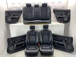 JAGUAR XJ X351 COMPLETE BLACK INTERIOR LEATHER SEATS WITH DOOR CARD - Picture 1 of 24