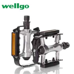 WELLGO M248DU Pedals Aluminum Alloy Hyperglide Bicycle Ultralight Bearing - Picture 1 of 4