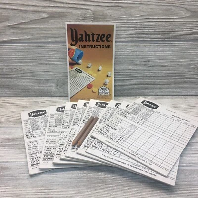 VTG Yahtzee Score Cards 6J74 56 - 75 Total Of 117 Sheets With Vtg Instruction B - Image 1 of 4