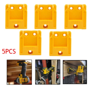 5x For Dewalt 18V Wall Mount Tool Holder Hanger Battery van drill driver Li-Ion