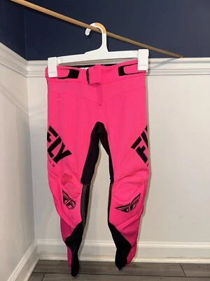 Pantalones ligeros para mujer FLY Racing rosa negro talla 20 Foto 1 de 2