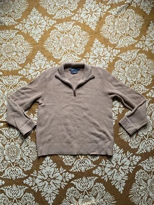 Suéter de lana vintage años 80 para hombre L Ralph Lauren con cremallera de cordero  Foto 1 de 4