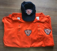 MLB All Star Game 2005 Detroit Polo Shirts Hat XL & M. Orange