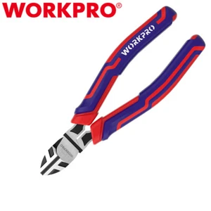 WORKPRO 6-in Heavy Duty Diagonal Pliers Wire Cutters Chrome Vanadium Steel Plier - Picture 1 of 9