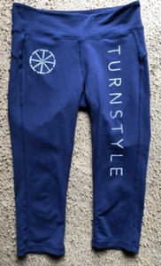 Leggings Active wear Turnstyle Patterned Design Capri Yoga gym size -Small - Picture 1 of 7