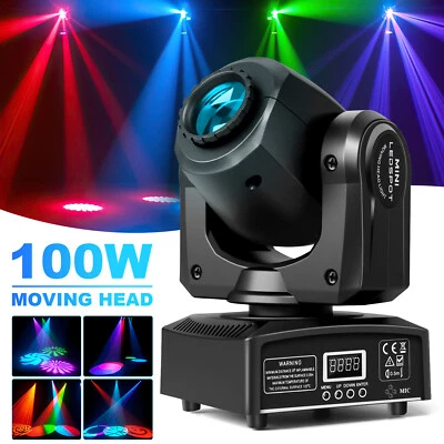 100W LED Beam Moving Head Effect Light DMX Gobo Stage Lighting DJ Bar Show Party - Image 1 of 4
