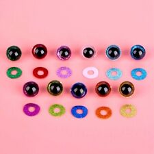 20Pcs Plastic Safty Toy Clear Eyes Multi-Colour DIY Doll Teddy Bear Plush Animal