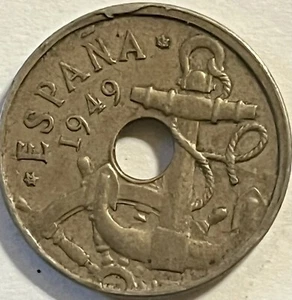 SPAIN ESPAÑA 50 CENTIMOS 1949 (19??) - Picture 1 of 2