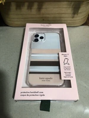 BRAND NEW Kate Spade New York Clear Park Stripe Case For Apple iPhone 11 PRO - Image 1 of 2