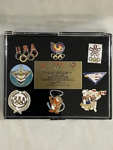 Cloisonné 1988 Olympic Games Commemorative Pin Set - Picture 1 of 2