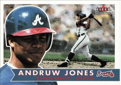 2001 Fleer Tradition Baseball Andruw Jones Atlanta Braves #156 - Image 1 of 2