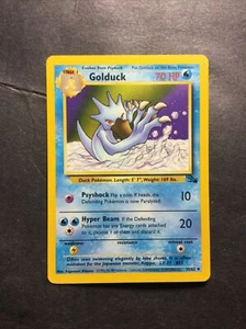 1999 Wizards Pokémon Fossil Set 35 /62 Golduck 01 - Picture 1 of 2