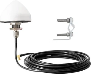 Anina Sirius XM Satellite Radio Antenna, Mirror Tubular Mount Aerial white  - Picture 1 of 8