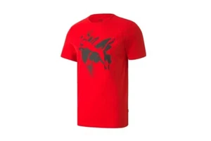 Puma Men's Cat Basic Tee (High Risk Red, Size  M, L) - Bild 1 von 5