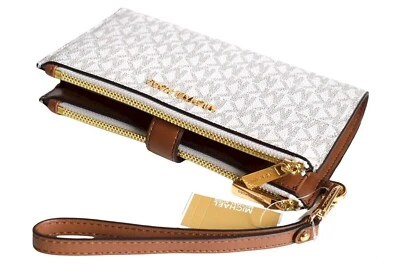 MICHAEL KORS Geldbörse Wallet JET SET TRAVEL LG DOUBLE ZIP WRISTLET vanilla - Bild 1 von 4