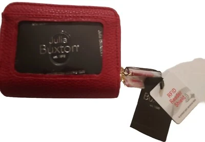 Carteira Julia Buxton EUA Pebble RFID Pik-Me-Up Wizard, vermelha - Imagem 1 de 4