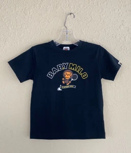 Bape Kid by A Bathing Ape Boys Baby Milo T-Shirt Black Size 120 - Picture 1 of 3