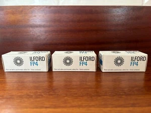 Ilford FP4 Vintage 80’s 120 B & W film - 3 rolls - EXPIRED May 1980 - Picture 1 of 2