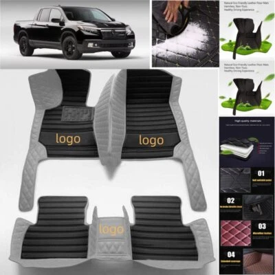 For Honda Ridgeline Car Floor Mats Waterproof Auto Cargo Liners Carpets Custom Foto 1 de 4