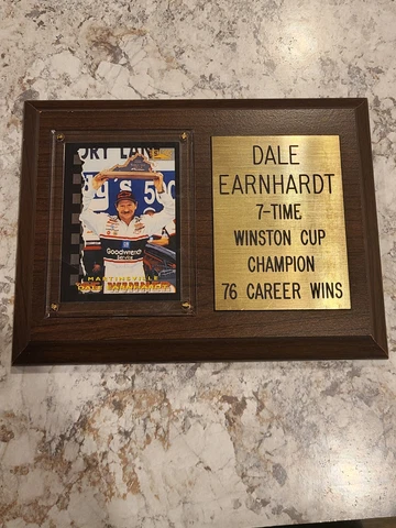 Dale Earnhardt 7- Time Winston Cup Champion Plaque 76 Career Wins Cover