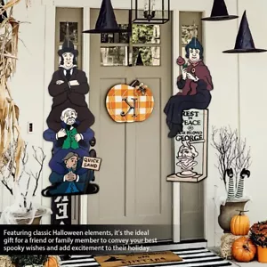 Halloween Deko 2 Stück Haunted Mansion Stretching Portraits Holz Veranda - Bild 1 von 13