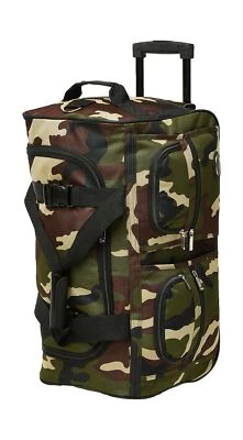 Equipaje Rockland 40 pulgadas bolsa de lona rodante camuflaje asa interna grande X Foto 1 de 4