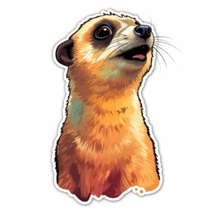 Autoaufkleber Sticker Erdmännchen Aufkleber - Picture 1 of 1