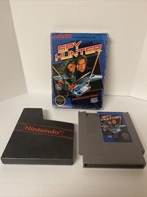 NINTENDO NES "Spy Hunter " SUNSOFT 1987 ( Box and Cartridge) NO MANUAL Arcade