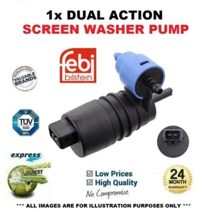 1x WINDSCREEN WASHER PUMP for VAUXHALL CORSA Mk III 1.4 2006-2014 - Picture 1 of 7