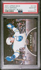 2021-22 Upper Deck Canvas Black #C130 Kyle Okposo PSA 10 Pop 1