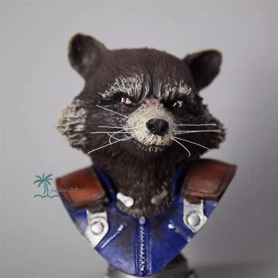 Estatuas Guardianes de la Galaxia Cohete Mapache Busto Figura 8"" Modelo Colección Foto 1 de 4