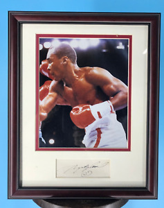 Sugar Ray Leonard Signed Special Photo Matted & Framed Authenticated