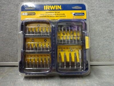 Irwin 40 Pc Screwdriver Bit Set 3057018 Fits 3/8 & 1/2" Drills - Image 1 of 3